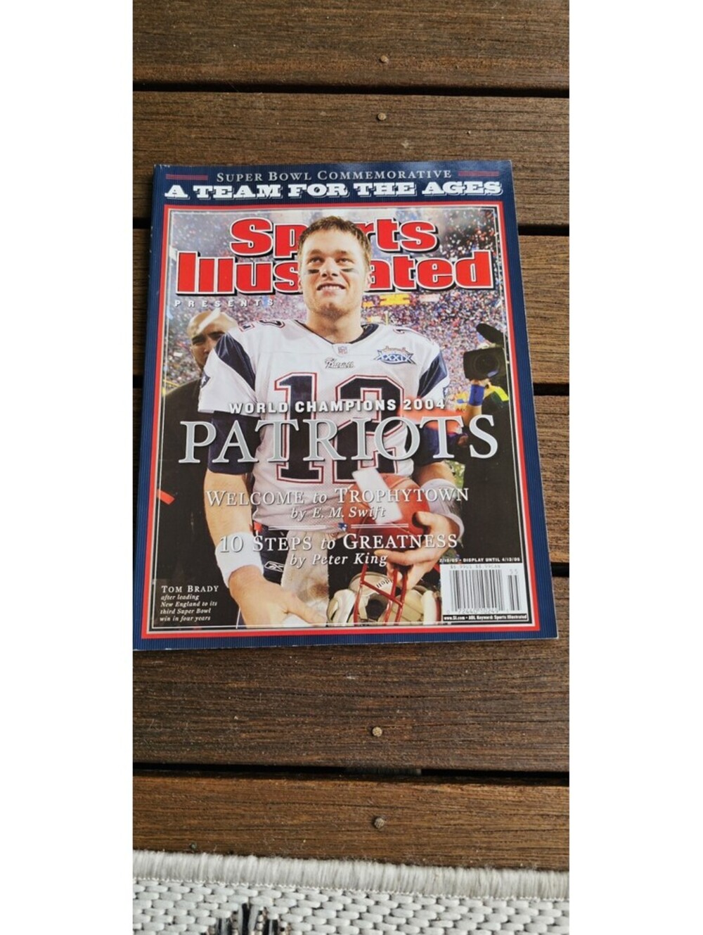 2004 Tom Brady New England Patriots Super Bowl Sports Illustrated Commemorative